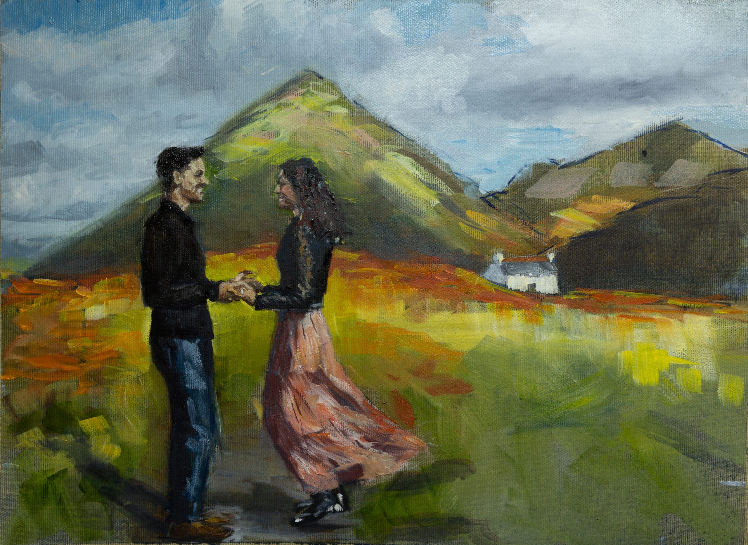Engagement painting Sligachan Isle of Skye oil on linen
